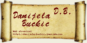 Danijela Buckić vizit kartica